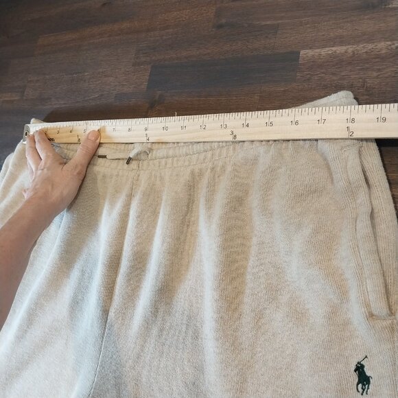 Polo Ralph Lauren athletic Jogger pants Mens XXL Beige Tan sweatpants Logo Knit. - Picture 8 of 11